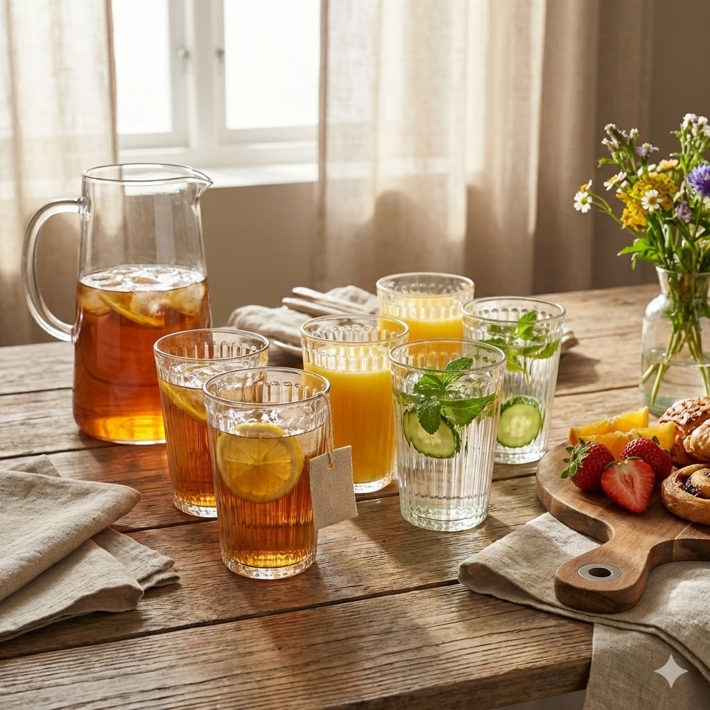 Gelas Kaca Bening 310ml (6pcs)