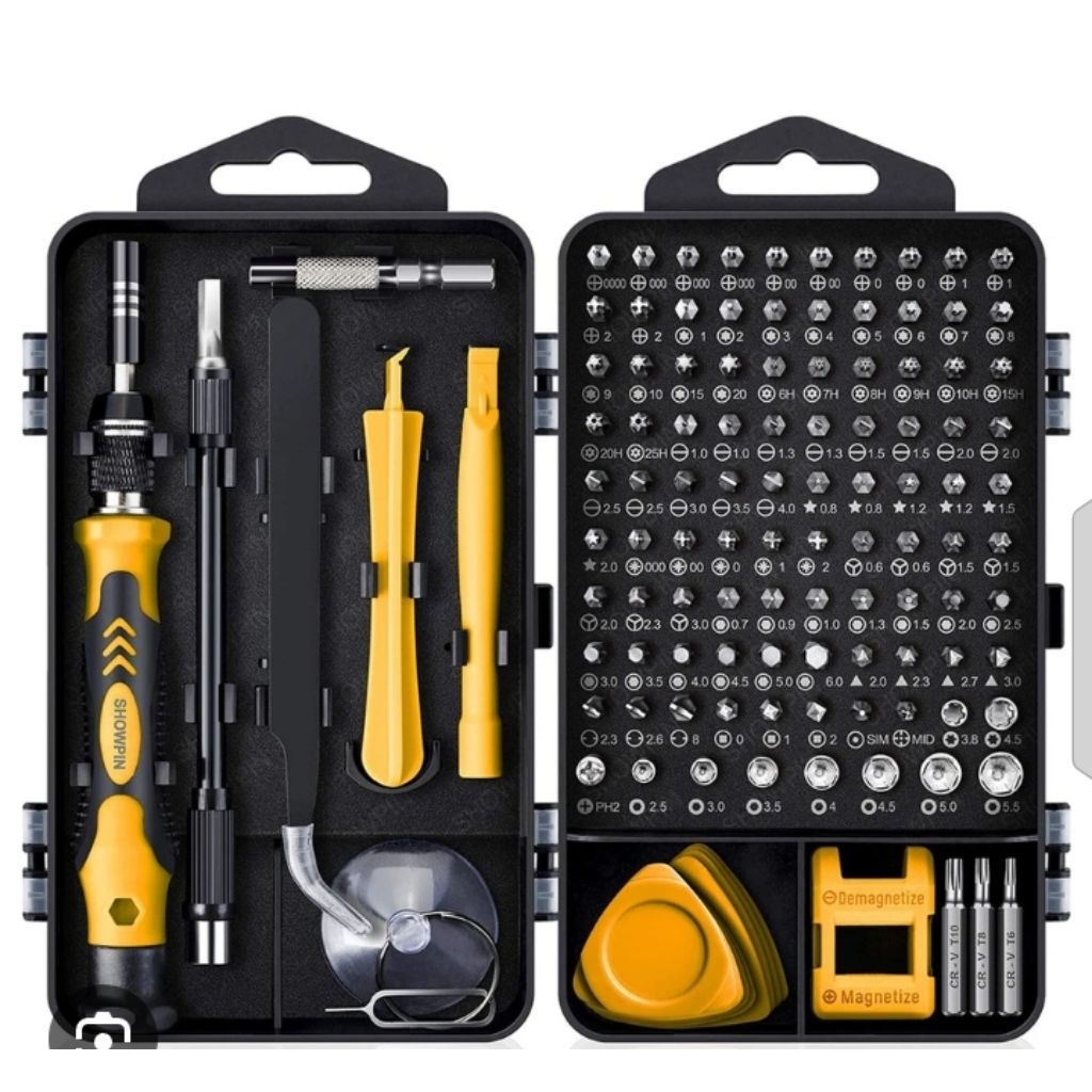 Set obeng lengkap 115 in 1