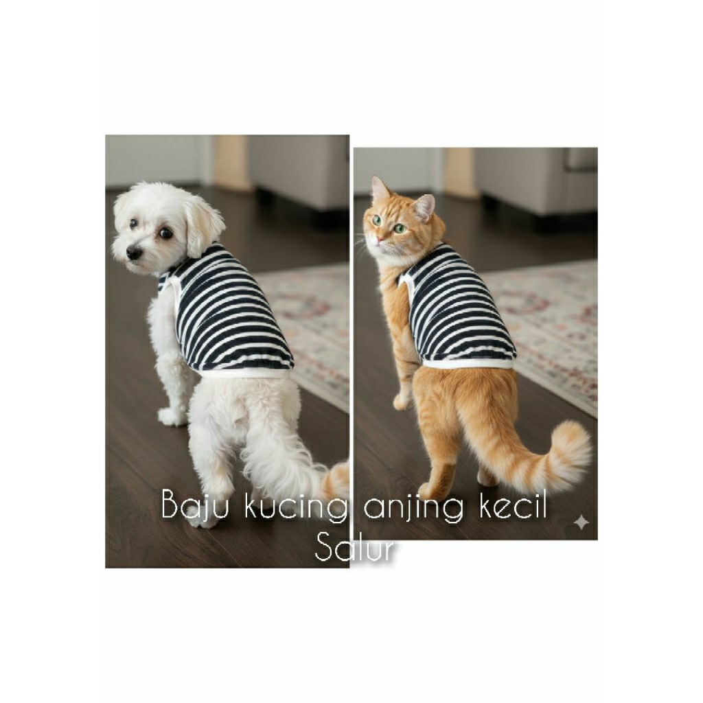 baju kucing anjing kecil salur