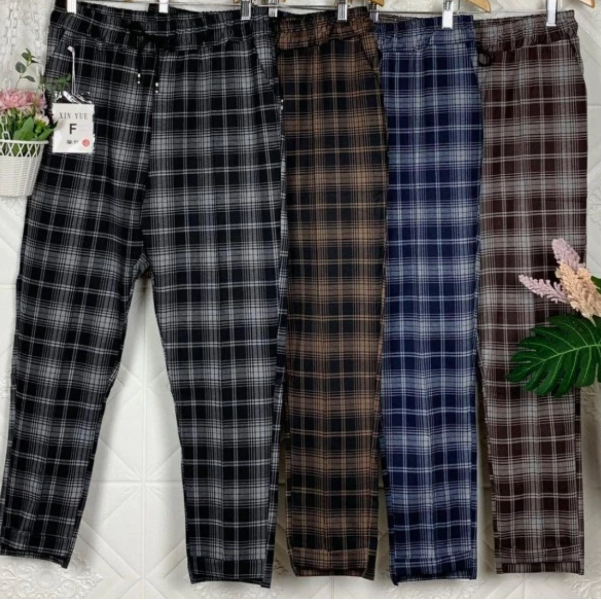 Celana Scuba Wanita Zara Scuba Premium Kotak-Kotak