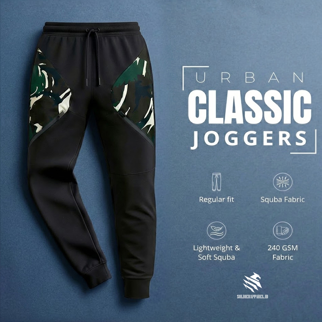 Celana Training Gym Loreng Pria Spandex Scuba StrikeZone Series – Celana Olahraga Elastis