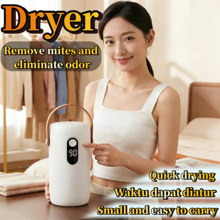 [COD]Mini Mesin Pengering Pakaian Portabel Pemanas Pengering Pakaian Lipat Listrik Pengering Otomati