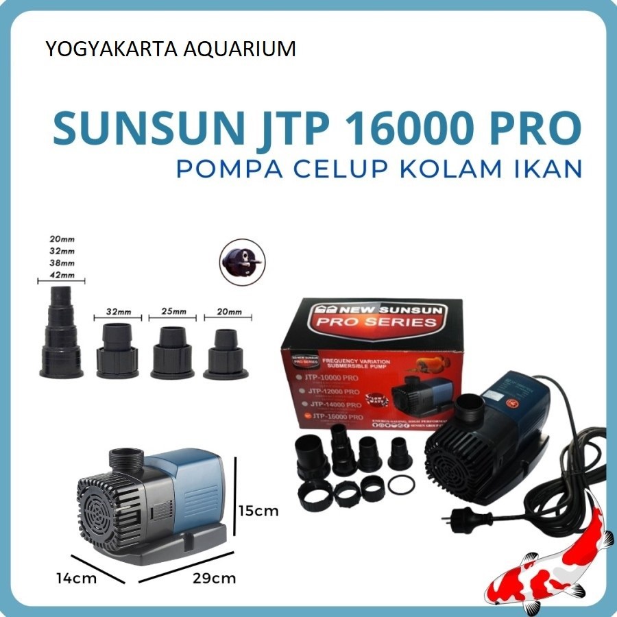 ORIGINAL SUNSUN POMPA SIRKULASI AQUARIUM DAN KOLAM KOI DAN HYDROPONIK