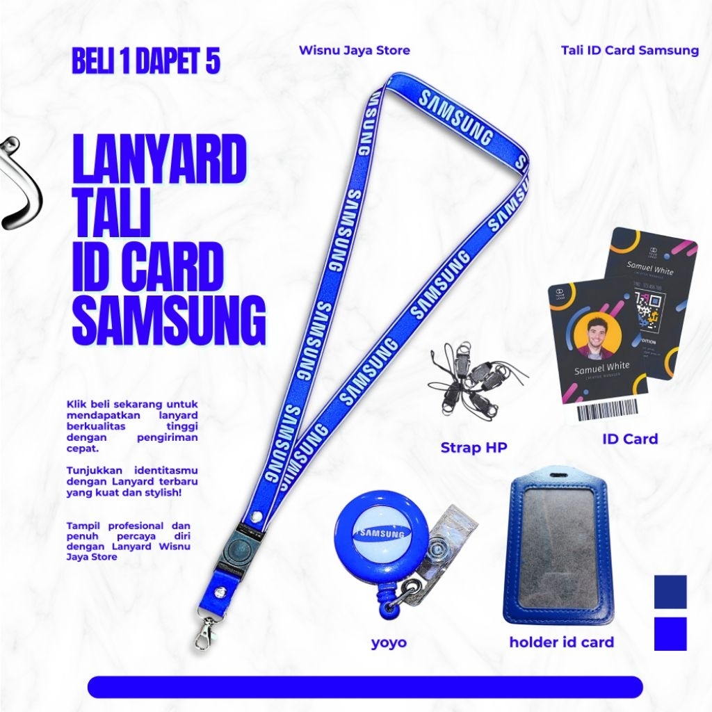 LANYARD/TALI ID CARD SAMSUNG TERMURAH BERKUALITAS Langsung kirim hari ini~