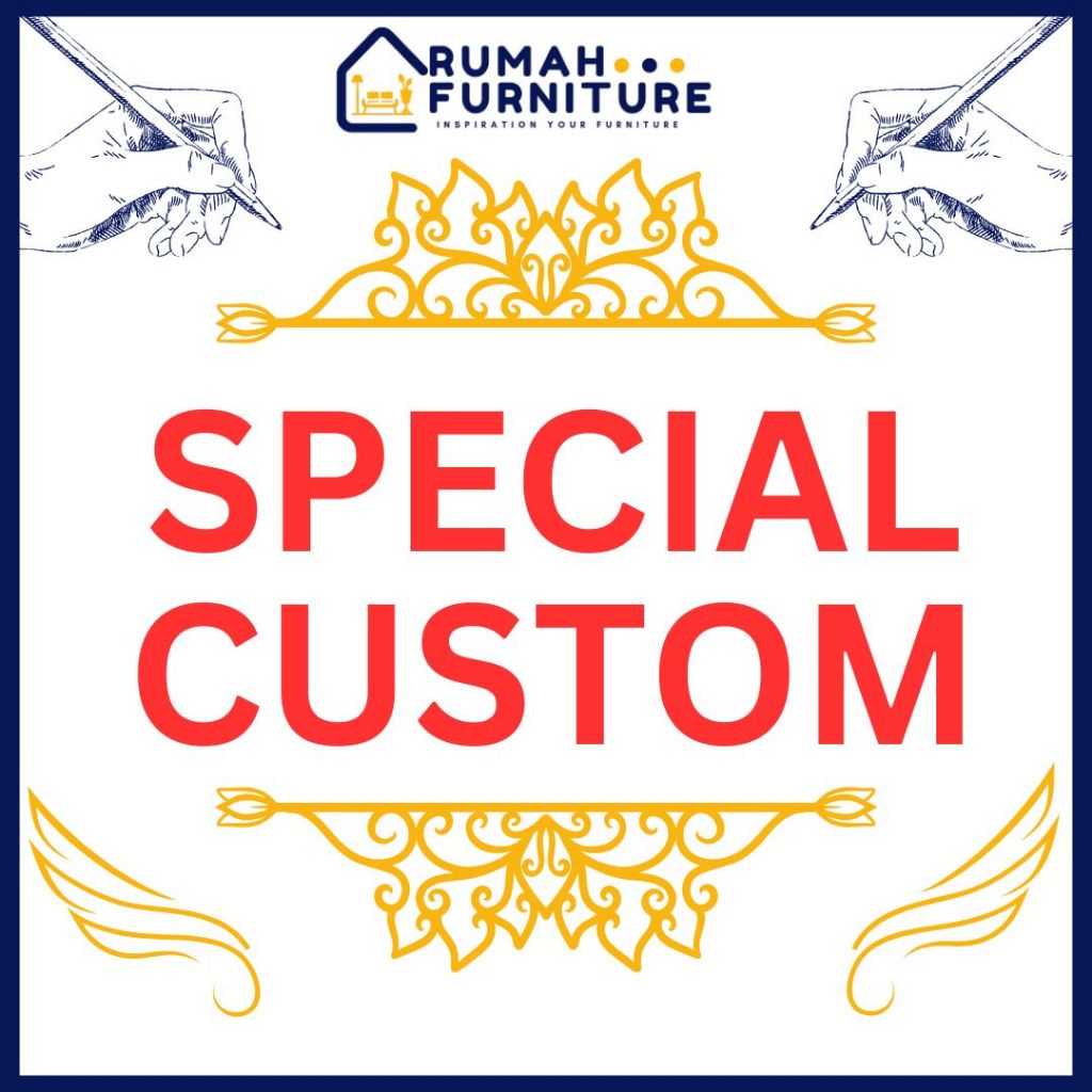 Custom Stool Kotak Seribu kancing Kancing