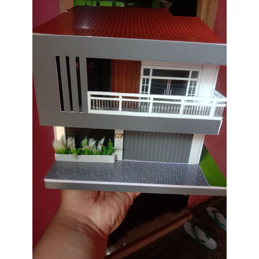 maket rumah minimalis 2 lantai