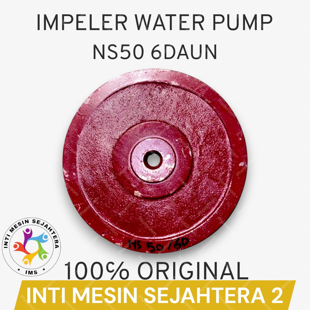 Impeller Water Pump  Kipas Pompa Air NS50 - 6 Daun - Besi Cor Tebal