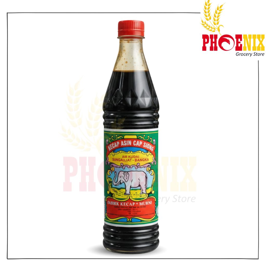 Cap Siong / Cap Gajah Kecap Asin Bangka 620 ml – Kecap Asin Tradisional