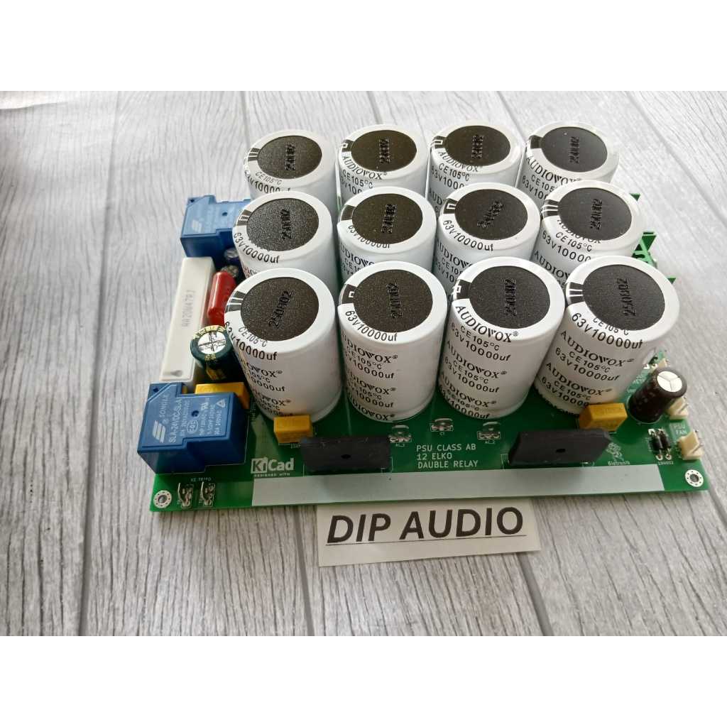 KIT PSU CLASS AB 12 ELCO DOUBLE LAYER + ELCO AUDIOVOX 10000UF 63V