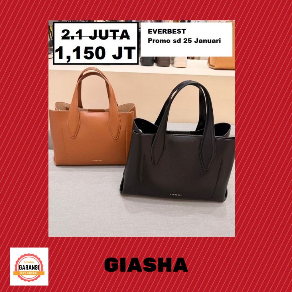 TAS Wanita EVERBEST ori 100% sale satchel bag seri GIASHA SALE