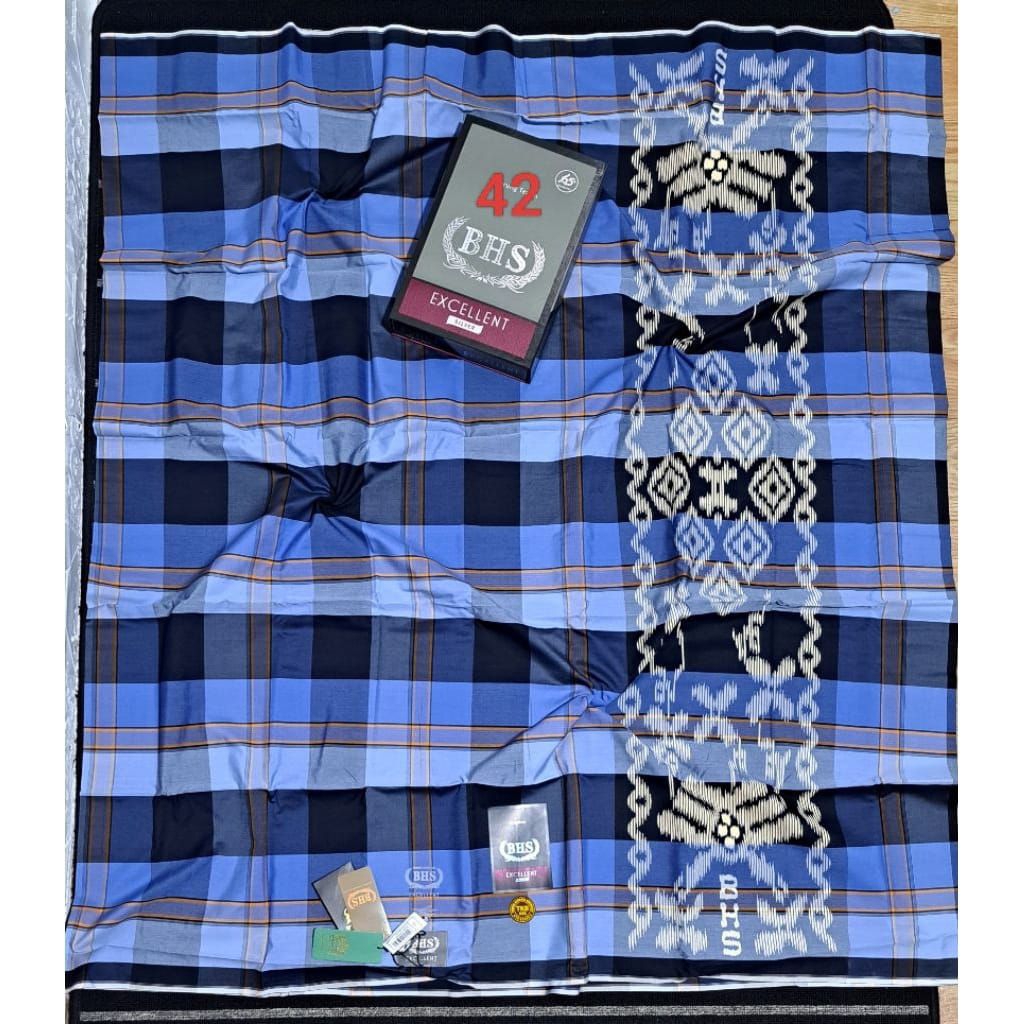 SARUNG BHS EXELLENT TKB KBS (BERTANDA TANGAN) Motif tkb tumpal kembang kombinasi bahan mercerized