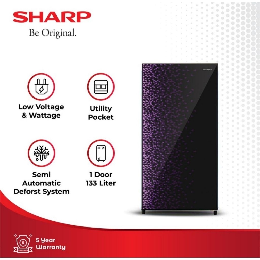 KULKAS SHARP 1PINTU SJ-165MG KULKAS SHARP 1PINTU