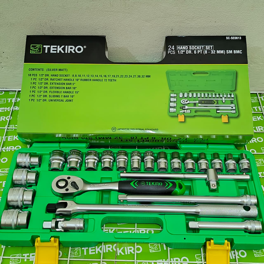 Kunci Sok Tekiro 24 Pcs Set Box Plastik Murah / Kunci 1set lengkap / Kunci t 1 set lengkap