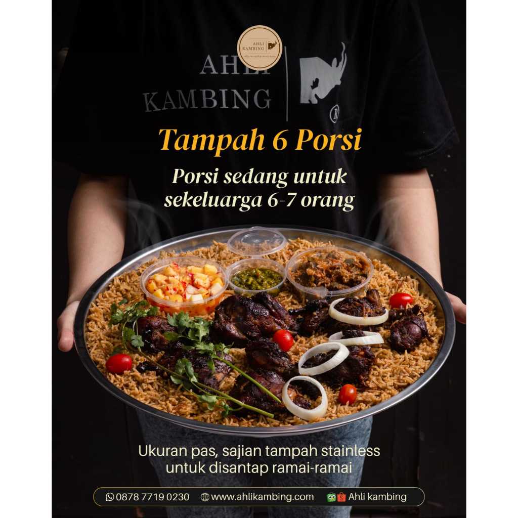(INSTAN) Hampers Nasi Kebuli/Mandhi Tampah 6 Porsi