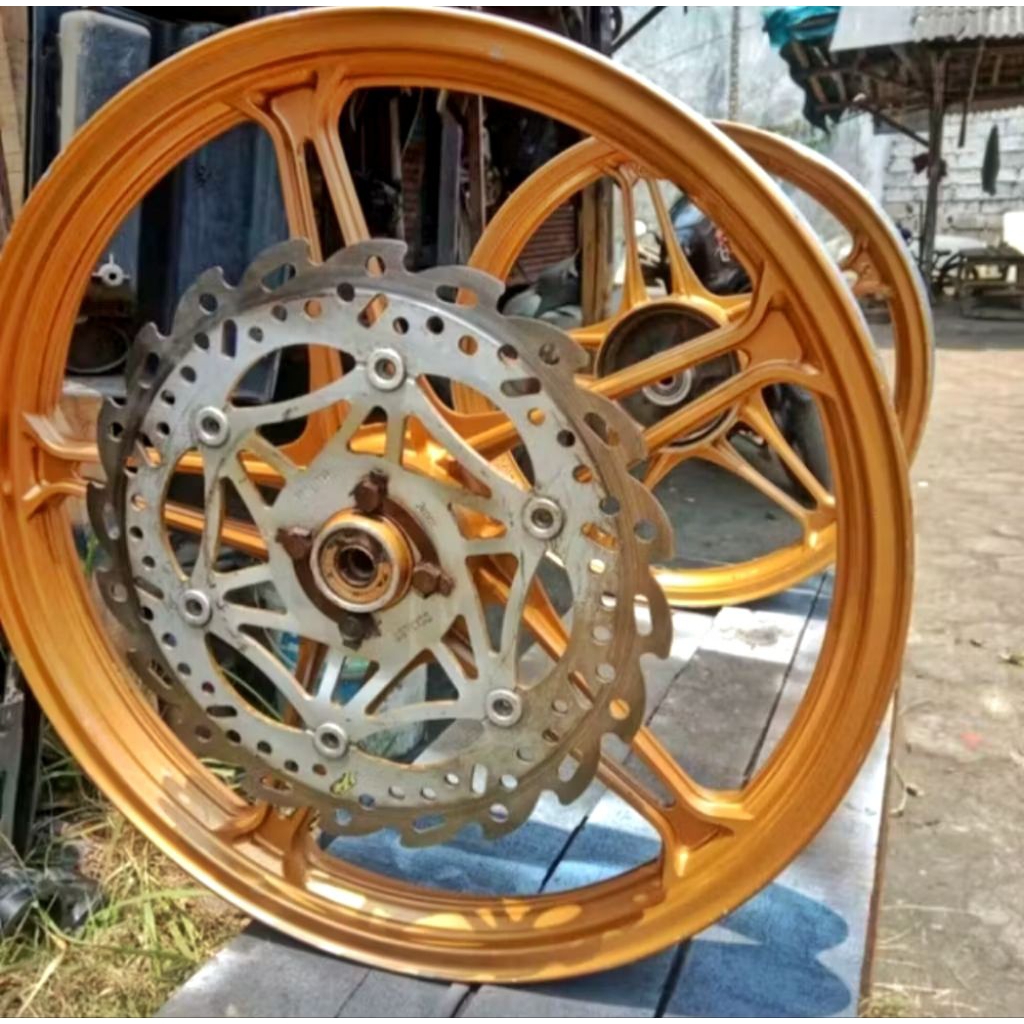 VELG DEPAN BELAKANG SUZUKI THUNDER 125 ASLI ORIGINAL COPOTAN