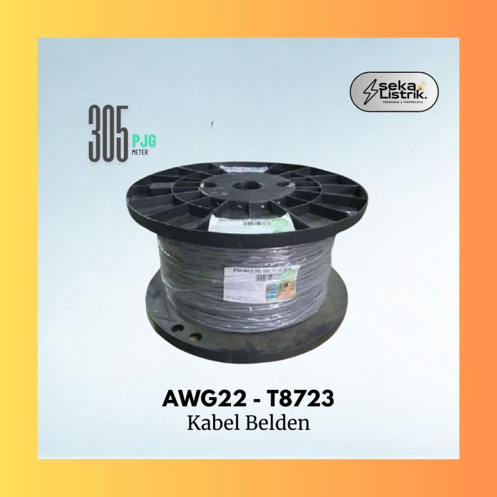 Belden Kabel AWG22 / 22AWG / 22 AWG 2 Pair 8723 Original 305 Meter