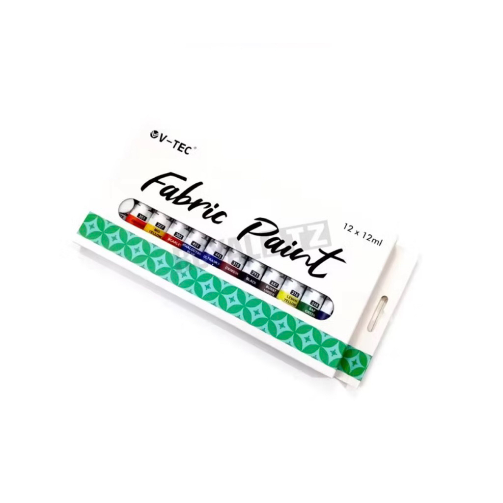 Fabric paint 12 v-tec