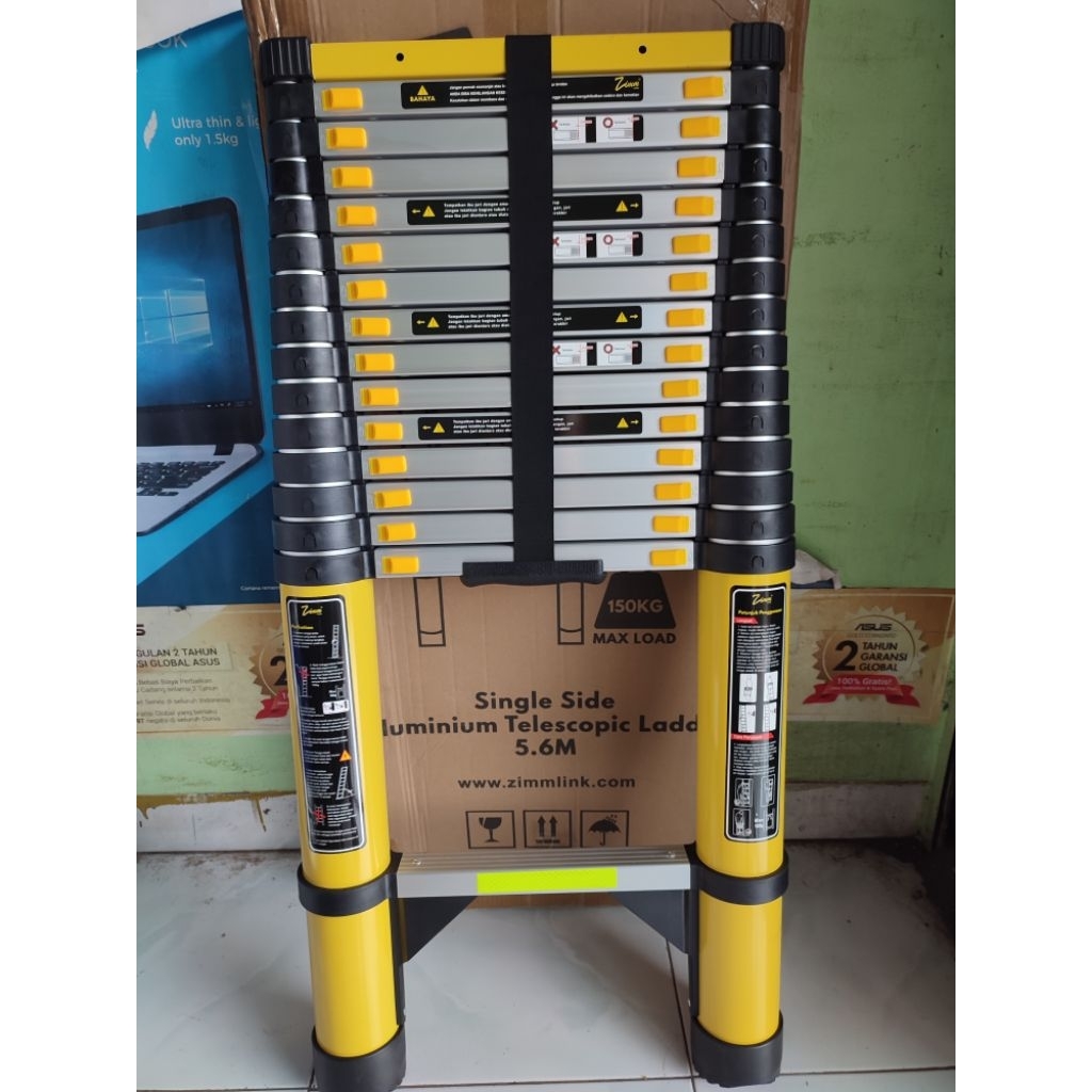 *[Siap kirim] TANGGA TELESKOPIK 5.6M ZIMMLINK