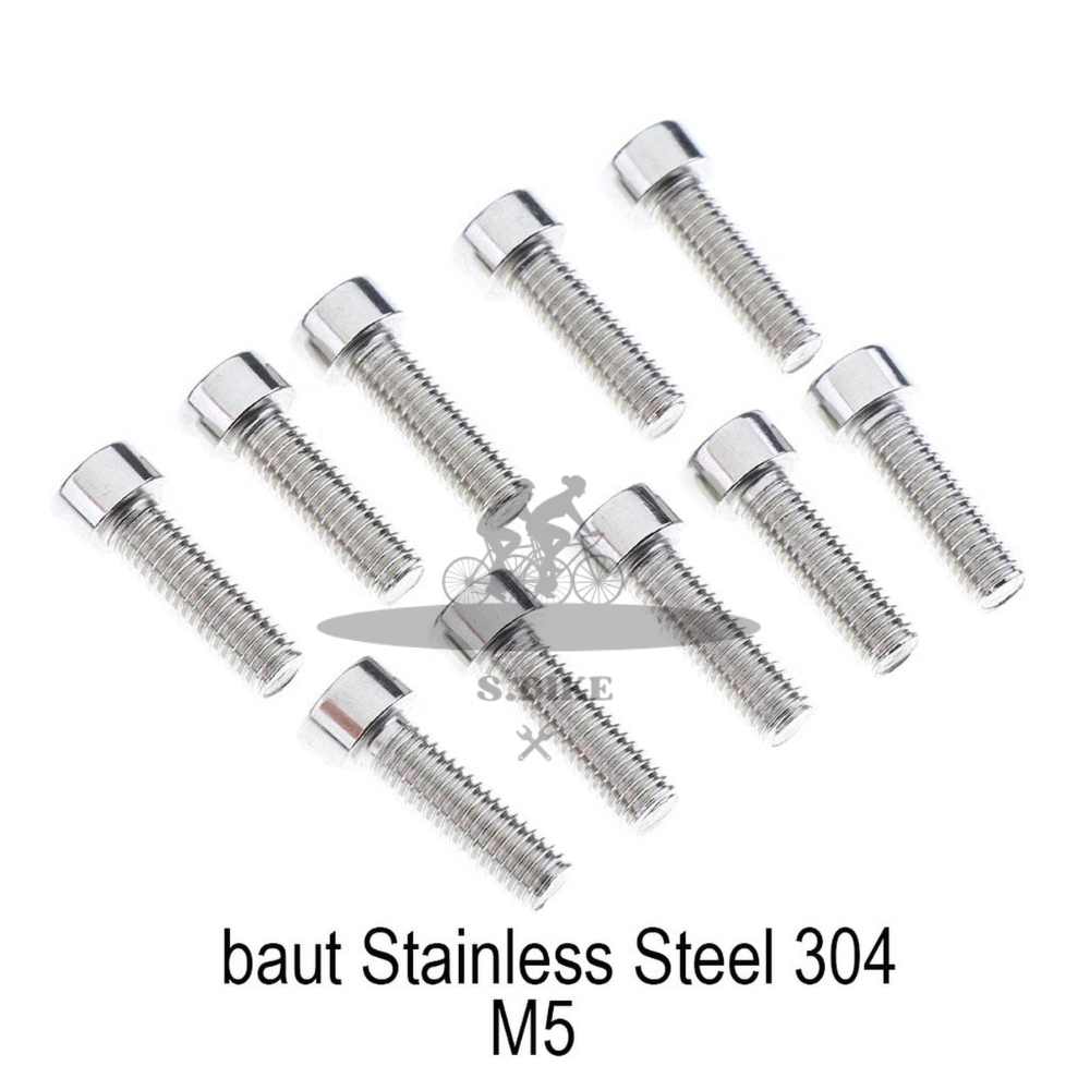 [S.BIKE] Baut hexagon Stainless 304 M5 ULAGO baut tempat botol minum fender water bottle cage holder