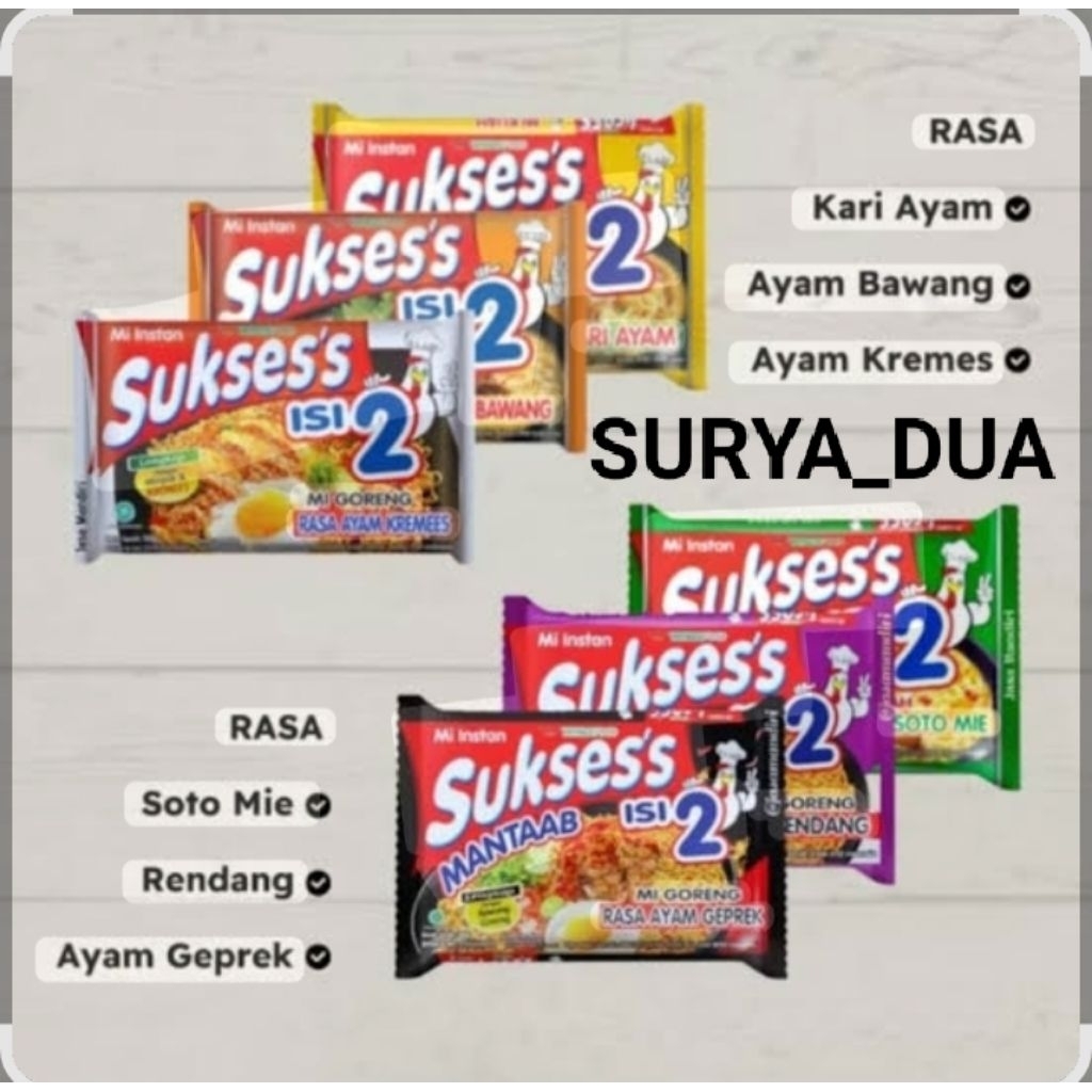(SURYA) ANEKA MIE INSTAN SEDAAP SUKSES INDOMIE JATIM + BUBBLE WRAP