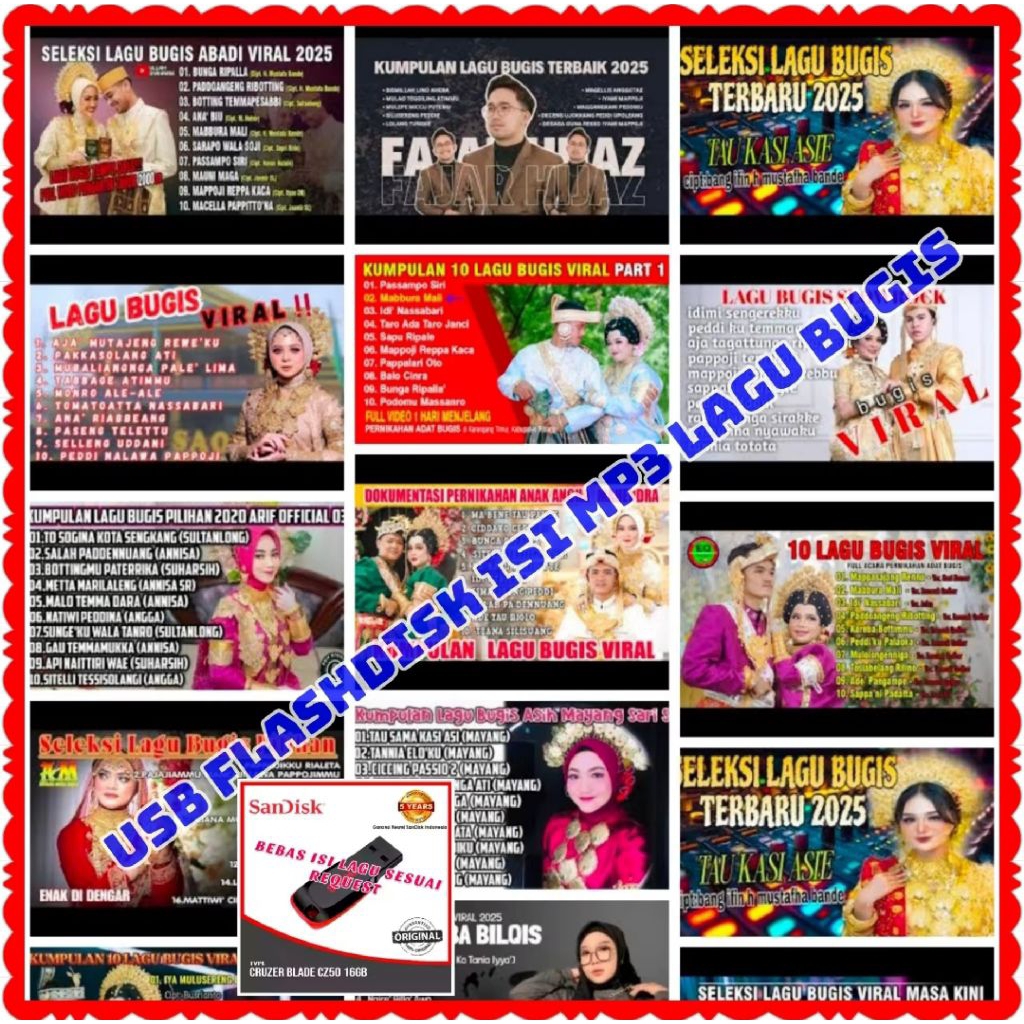 PLASDIS ISI LAGU BUGIS-FLESDIS ADA ISI LAGU BUGIS-FLASH DISK ISI LAGU BUGIS MP3-LAGU BUGIS VIRAL