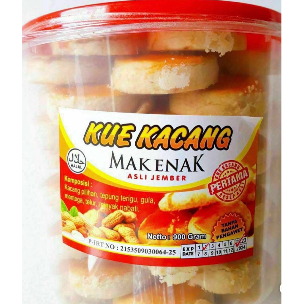 Kue Kacang Mak Enak Asli Jember 500gr | Ready kalimantan Timur