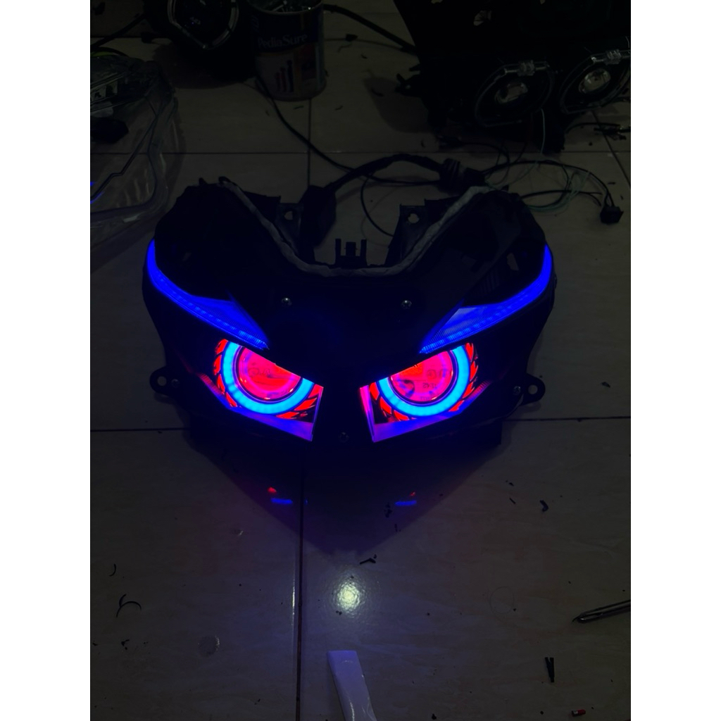 Lampu Projie Vario Led Old 125/150 Full Sett l Lampu Led Projie Vario 2015 - 2017 l Reflektor / Head