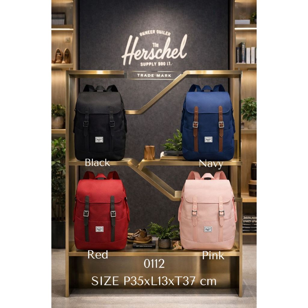 VIP PLATINUM TAS RANSEL BACKPACK HERSHEL COWOK CEWEK UNISEX  PREMIUM 0112 LIKE ORI