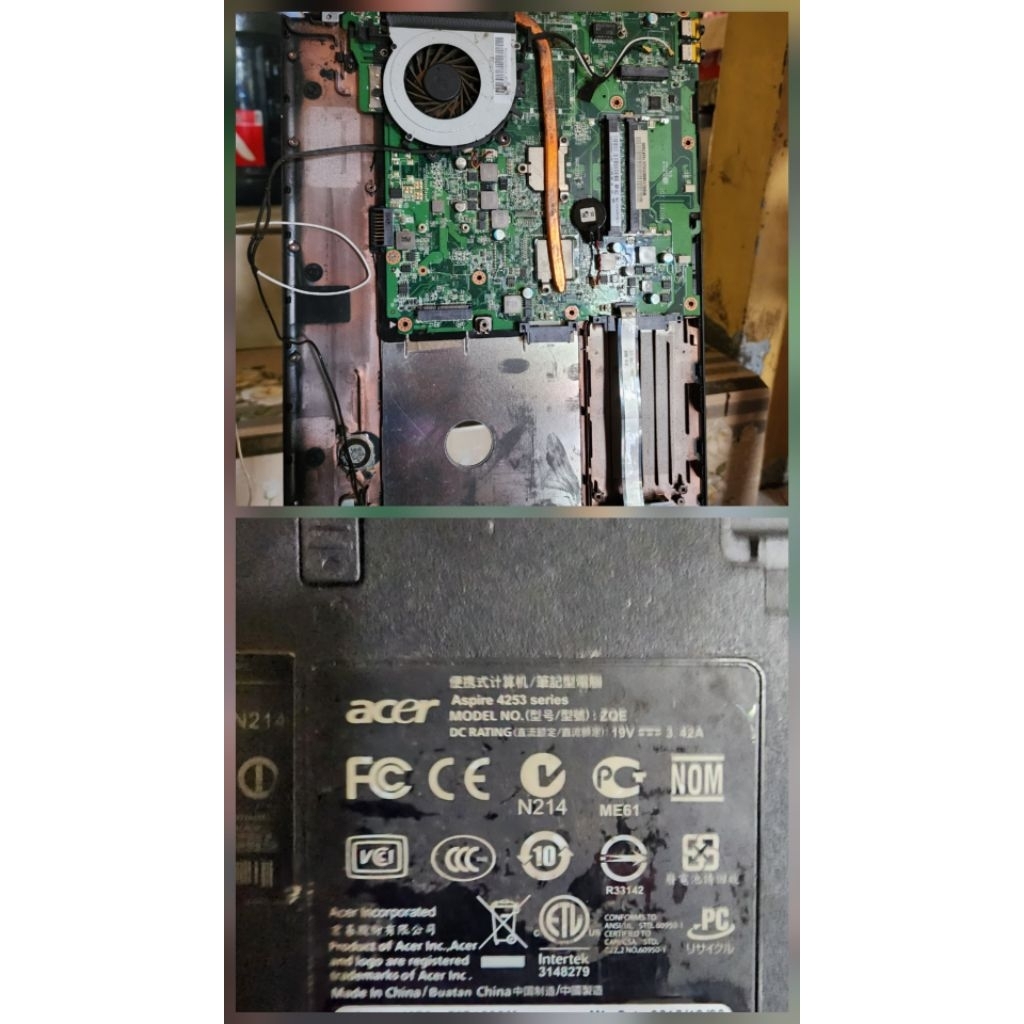 mainboard laptop acer 4253 motherboard acer 4253 mesin laptop acer 4253