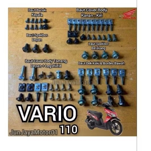 Baut full body motor Vario 110 karbu