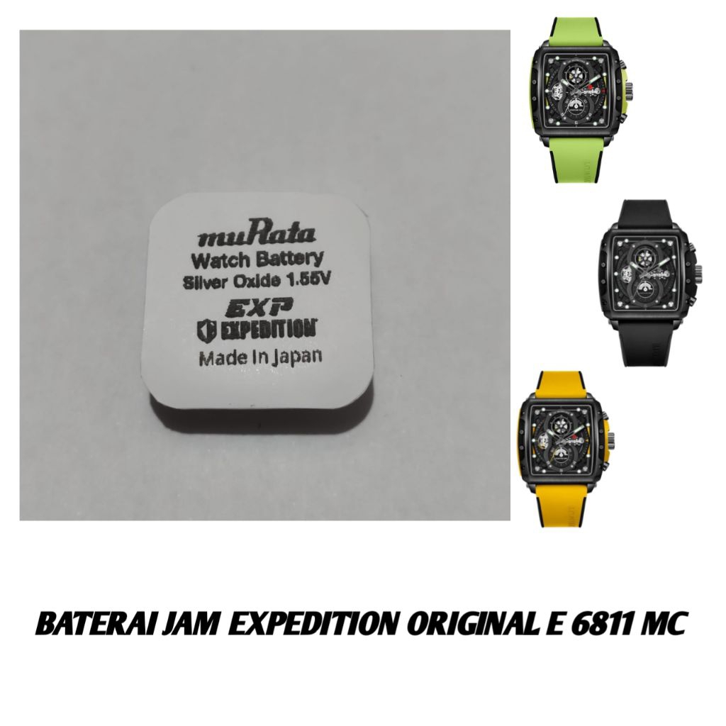 Baterai Jam Expedition original E6811 MC
