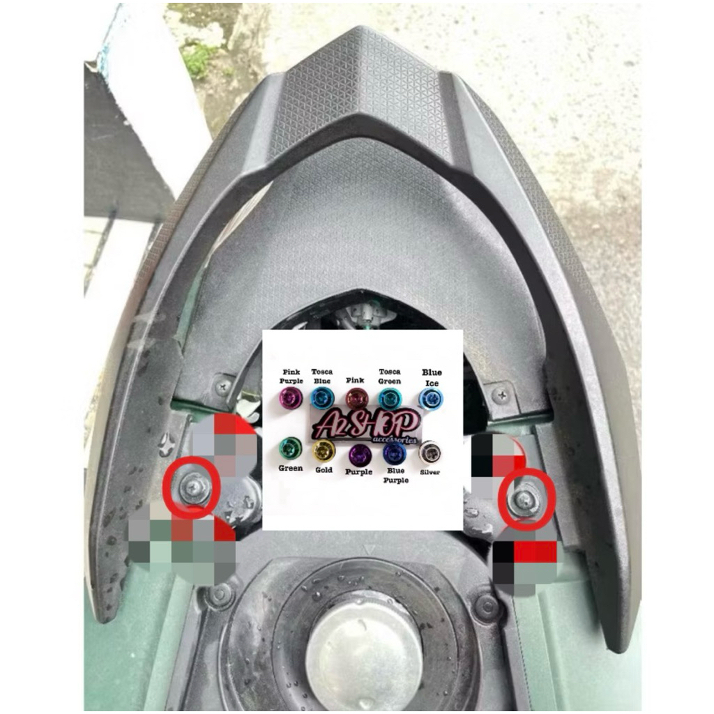 BAUT TITANIUM BODY SAMPING BEAT DELUXE HARGA 2 BAUT