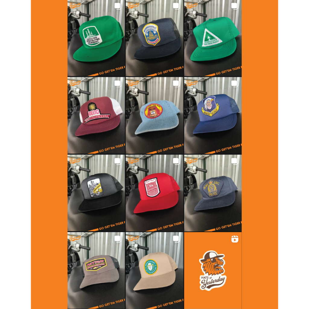 Topi Patch trucker ropehat vintage curated by Hats of Yesterday