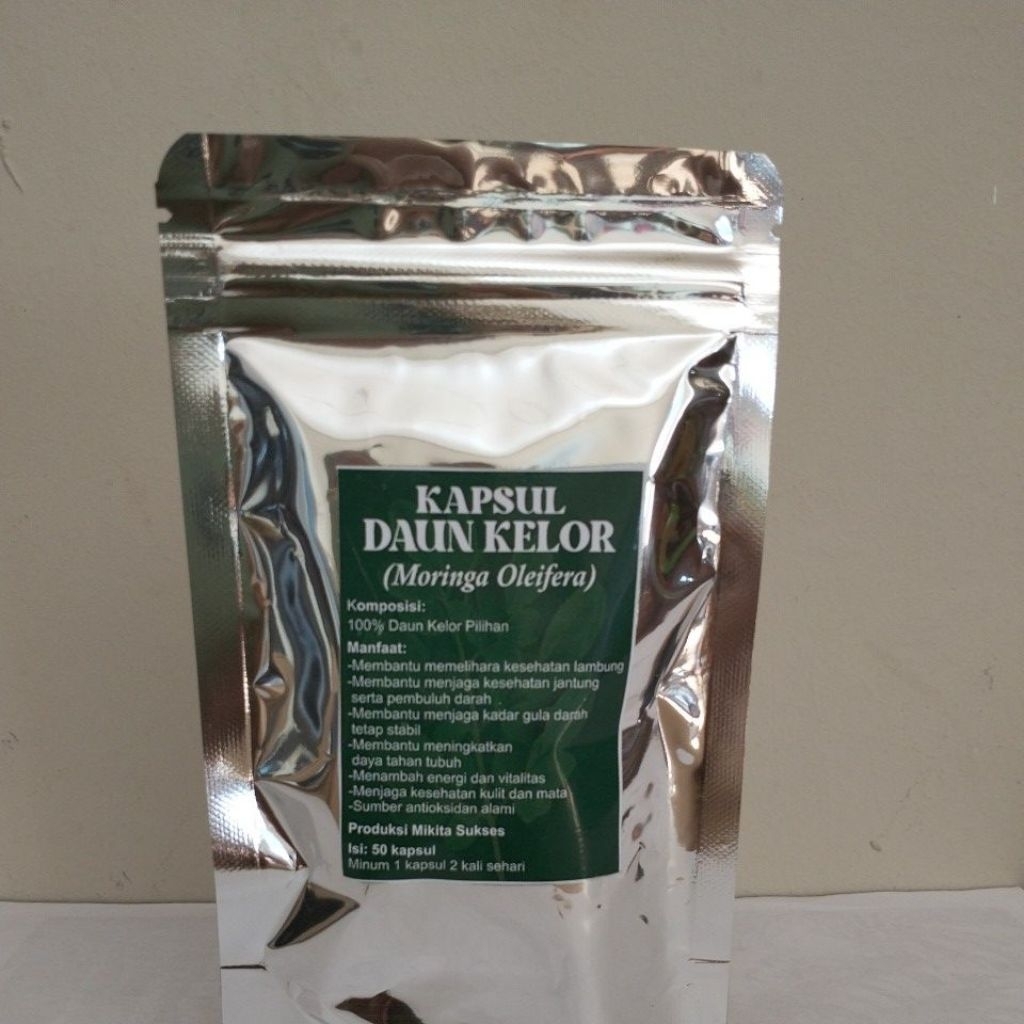 kapsul kelor (Moringa oleifera)