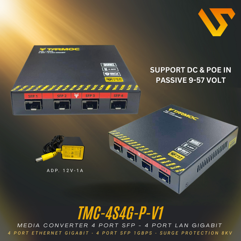 Switch 4 Port Gigabit + 4 SFP Uplink POE | Switch Hub 4 Port Unmanaged