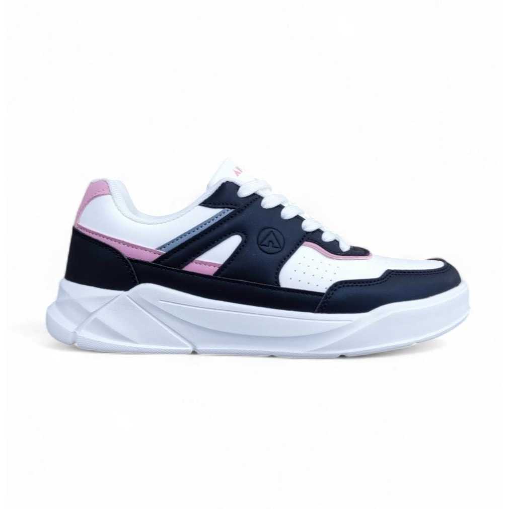 Airwalk sepatu sneakers wanita Dakota White Black Pink original BNIB