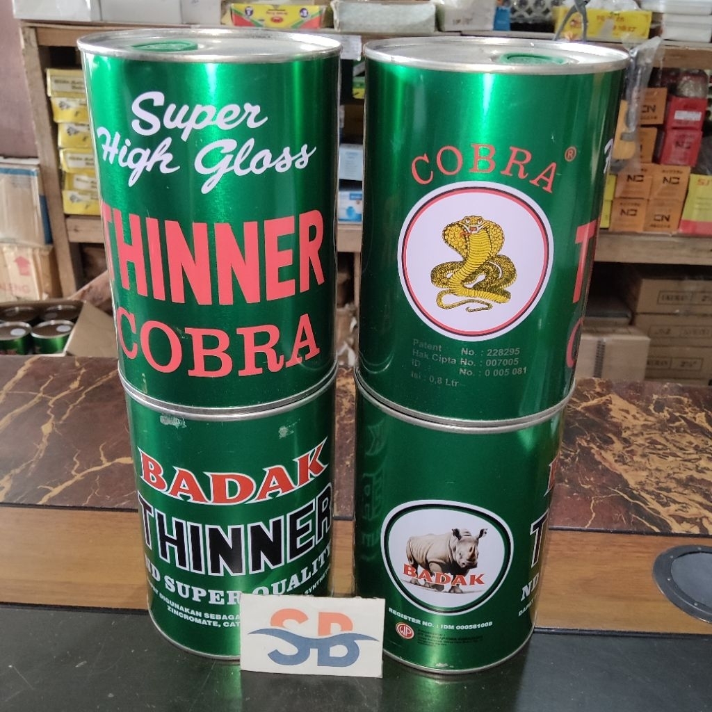 Thinner 1 Liter / Thinner merk Cobra / Thinner merk Badak / Tinner cat / Tinner cair / Thinner Cobra