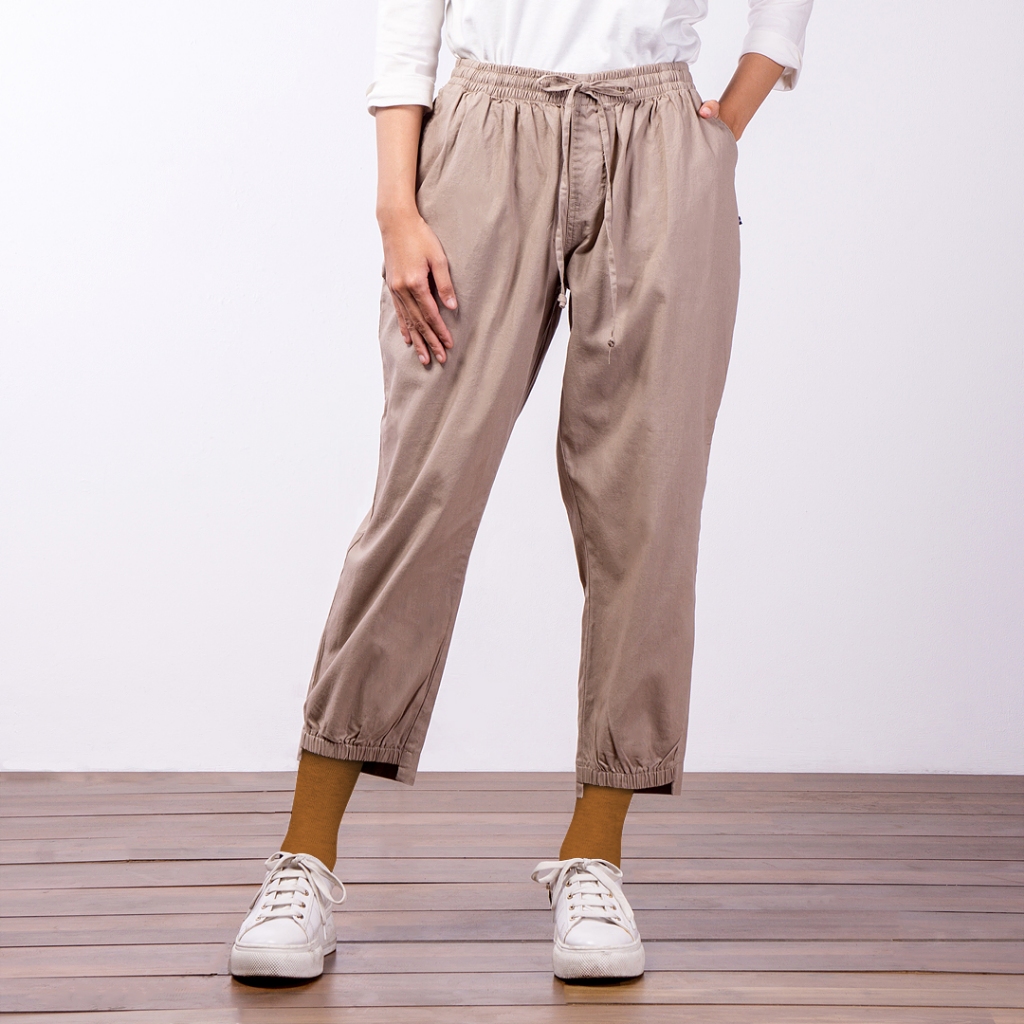 [CLEARANCE] Special Live Sale Flamoush Troilo Khaki Jogger Pants Wanita