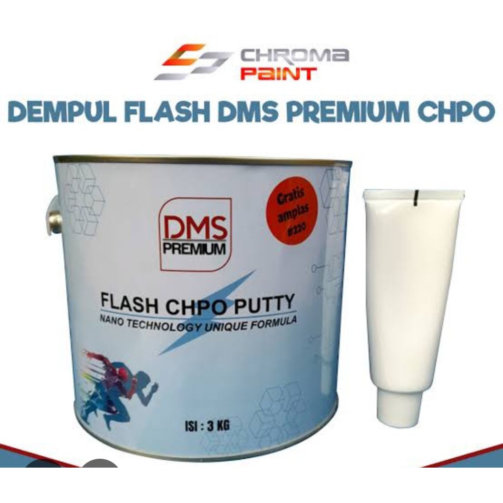 Dempul DMS Dempul Mobil Dempul Kayu Dempul Besi Dempul Otomotif dll 3kg