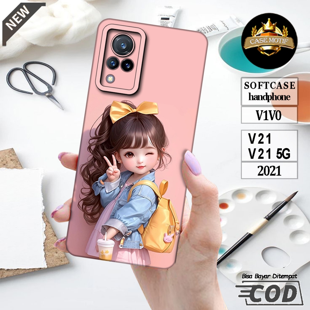 Softcase Hp VIVO V21 Casing VIVO V21 Terbaru 2021 Aksesoris Softcase Casing Silikon Case Hp Murah
