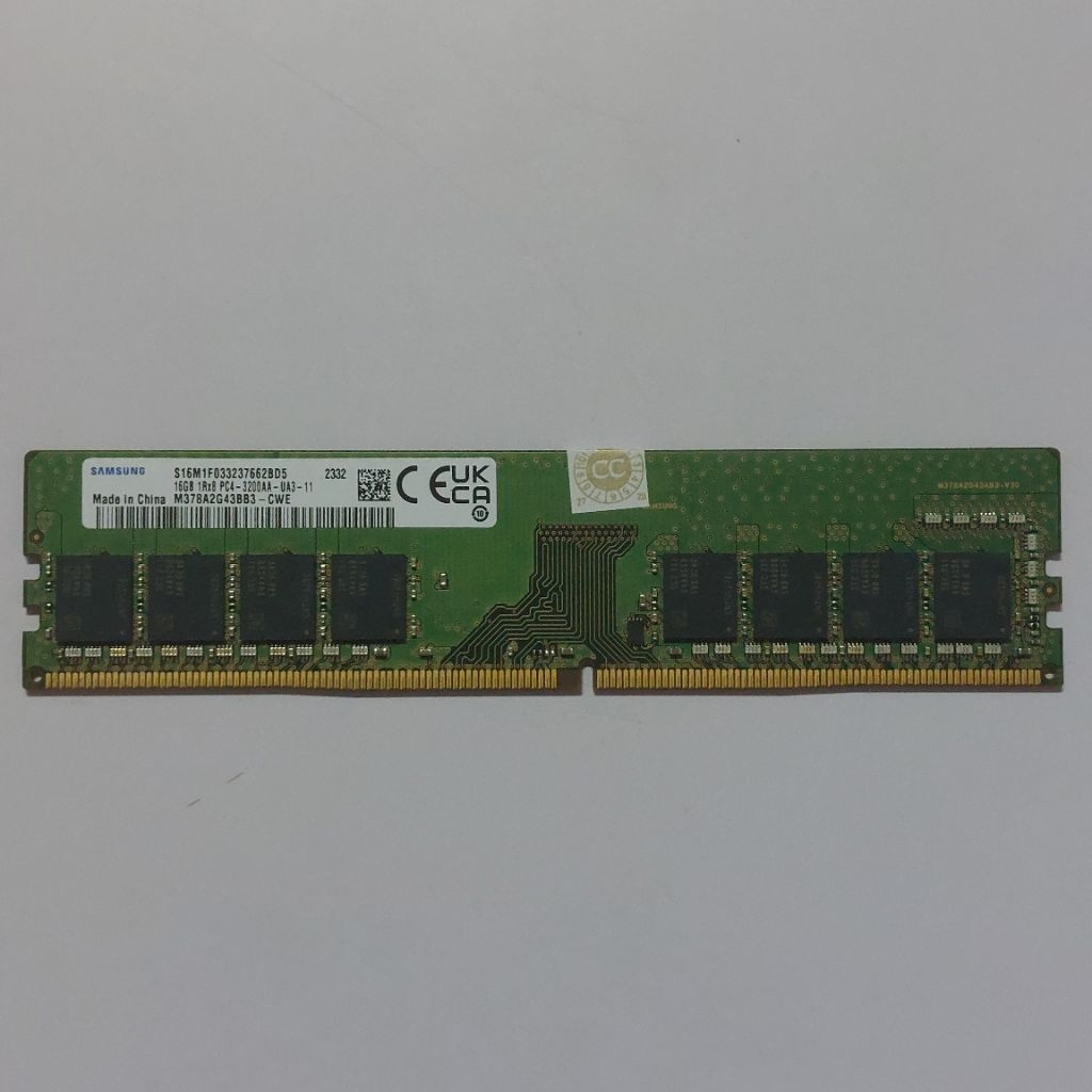 Memory Ram PC LONGDIMM DDR4 16 GB PC4-3200AA SAMSUNG Original ( Copotan CPU LENOVO )