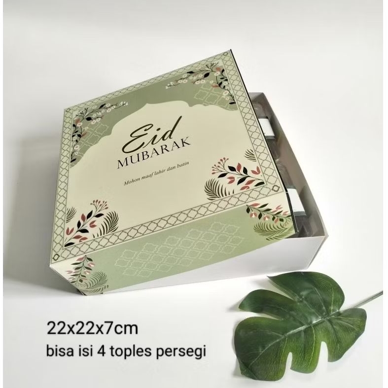 [NEW] Box Kue Kering Idul Fitri / Hampers Lebaran / Dus kue kering 22x22x7cm