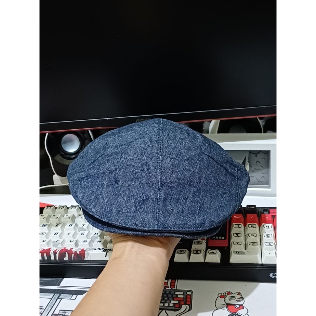 topi copet denim second