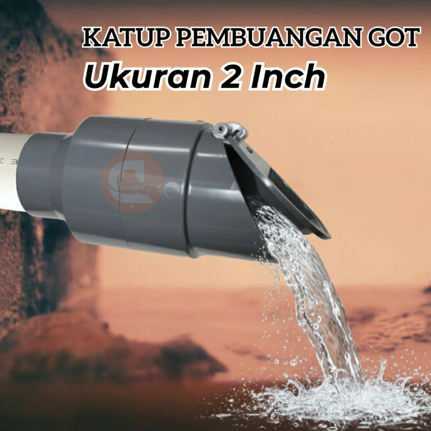 Backflow Valve Rucika pipa 2 Inch – Katup Pembuangan Anti Tikus, Serangga & Bau Got