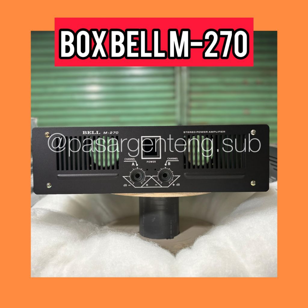 box power amplifier bell m270 full aksesoris