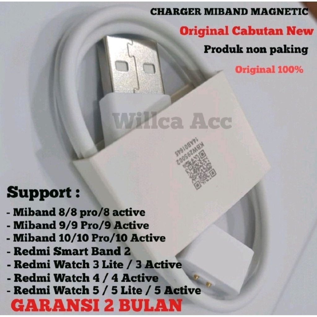 Charger Magnetic Redmi Watch 4 / Redmi Watch 4 Active Original Bawaan New