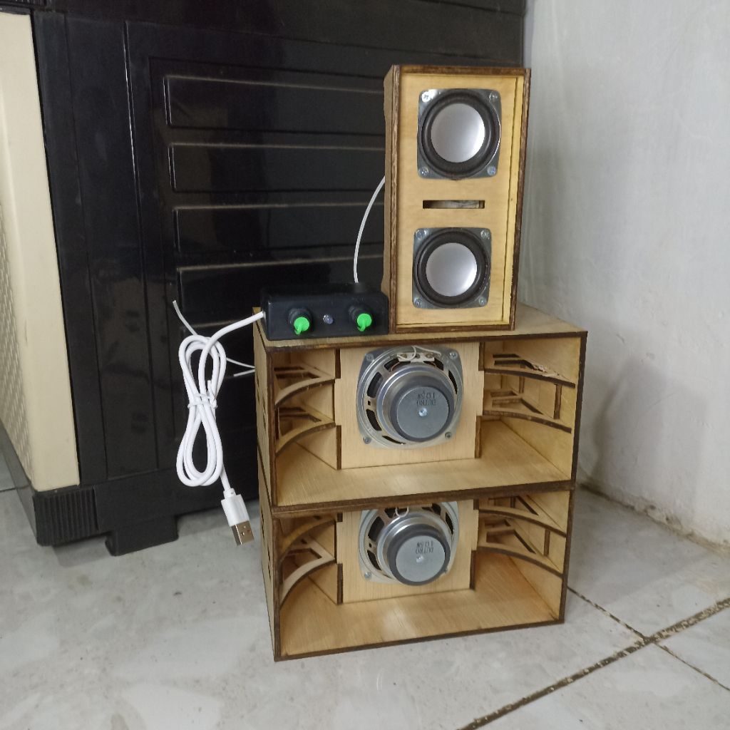 paket miniatur sound siap bunyi 3 inch. miniatur sound