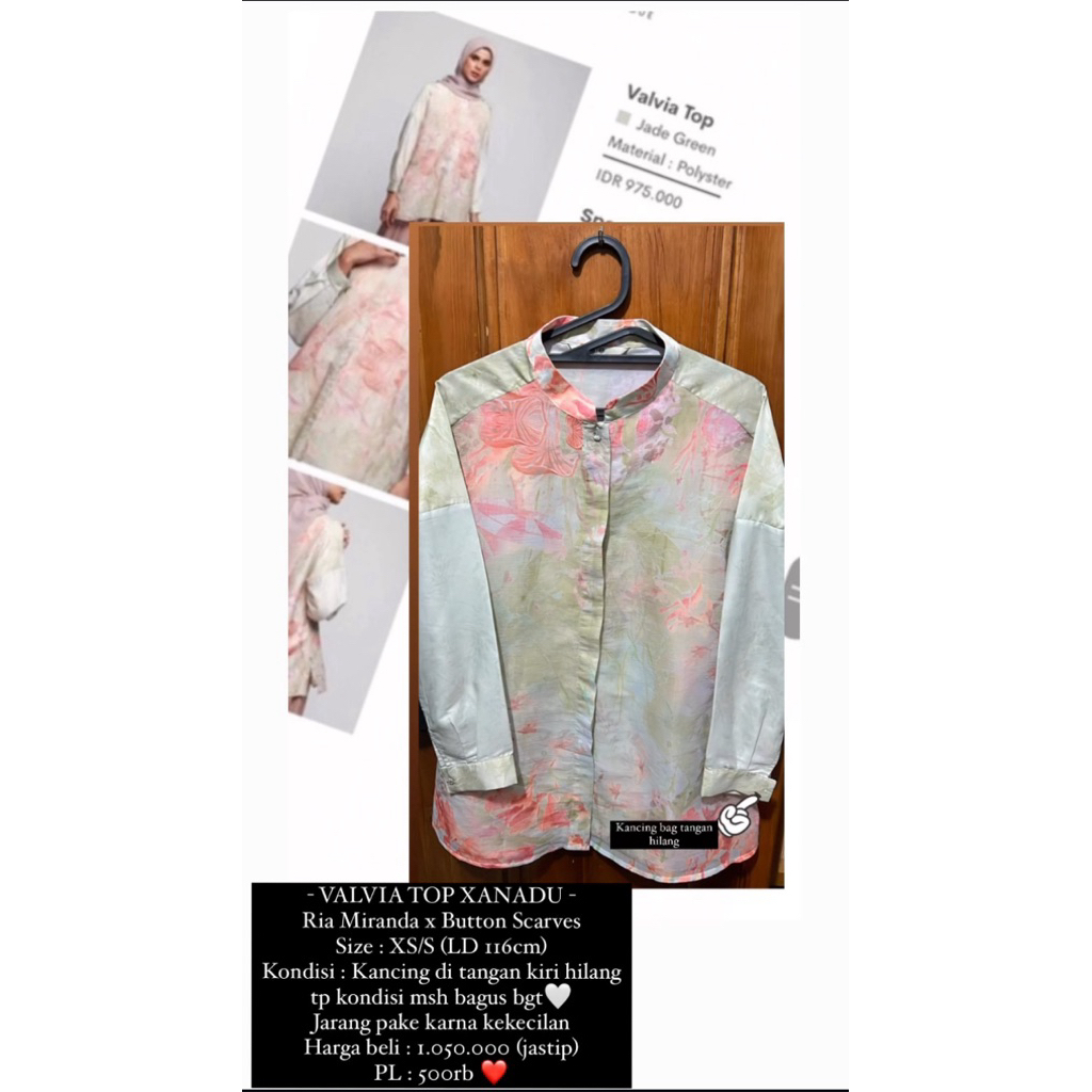 PL Preloved Valvia Top Xanadu RM x BS