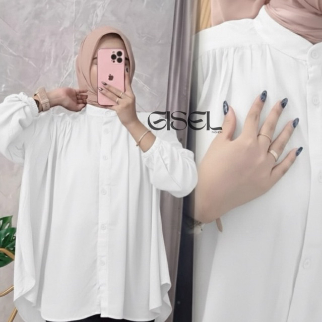 AMENA BLOUSE KEMEJA WANITA RAYON TWILL ATASAN WANITA KEKINIAN KELUARAN TERBARU