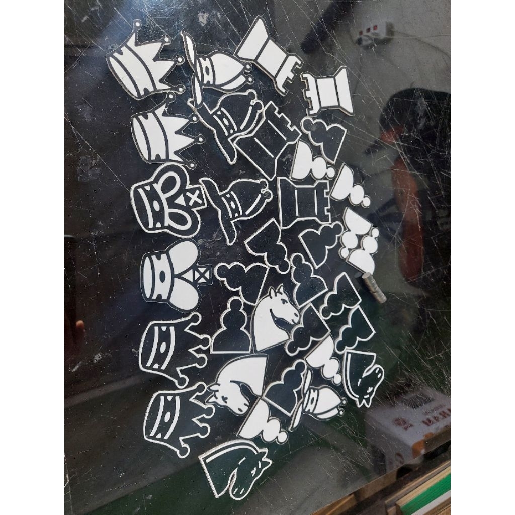 Buah catur untuk papan peraga,Buah saja,Raja 6 cm.